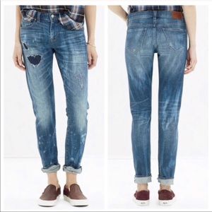 Madewell Slim Boyjean Distressed